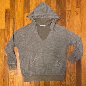 Cozy low cut Heather grey Hoodie - Project Social T